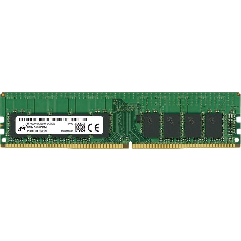 O-Crucial 32GB (1x32GB) Micron ECC UDIMM Memory, 3200Mhz CL22 RAM