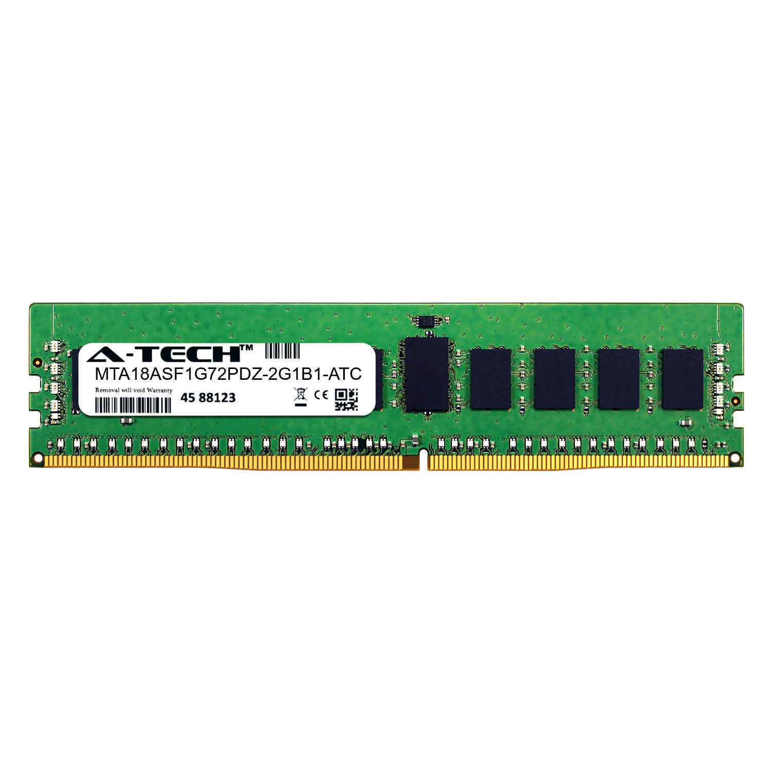8GB PC4-17000R RDIMM (Micron MTA18ASF1G72PDZ-2G1B1 Equivalent) Server Memory RAM