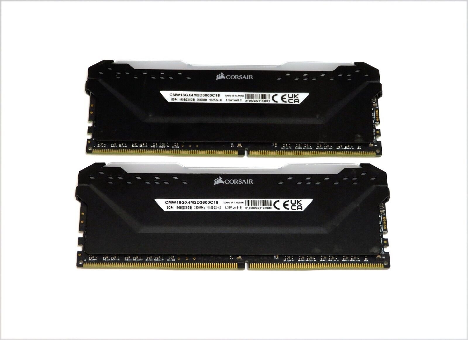 CORSAIR VENGEANCE RGB PRO 16GB Kit 2x8GB DDR4 3600MHz Dynamic LED Desktop Memory