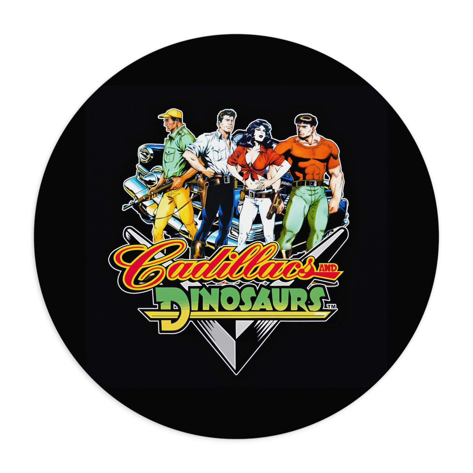 Mouse Pad  Cadillacs and Dinosaurs fan retrogame