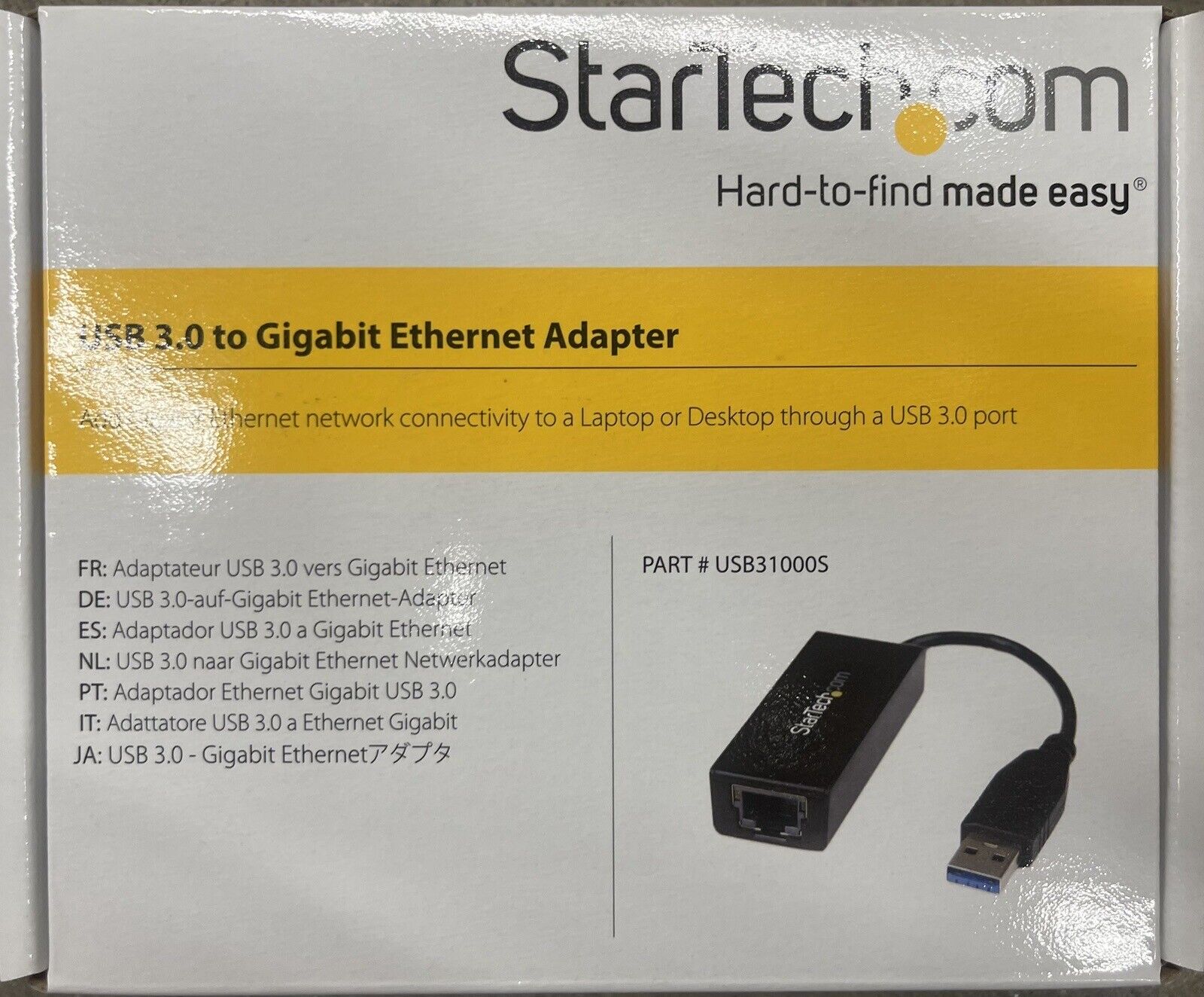 StarTech USB31000SPTB USB 3 To Gigabit Ethernet Adapter