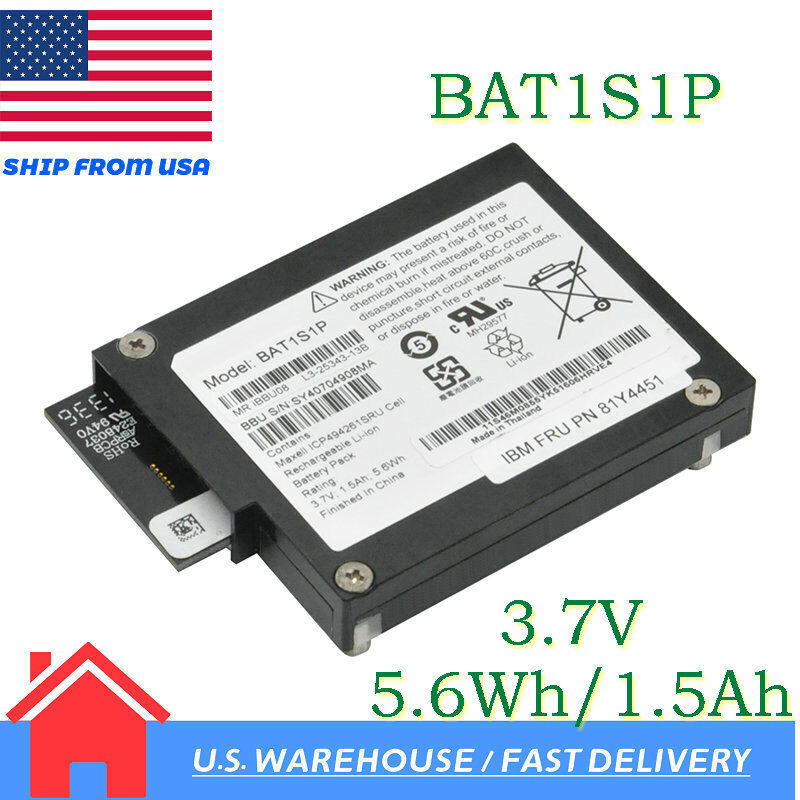 BAT1S1P Battery for IBM M5014 M5015 M5016 M5110 LSI MegaRaid M5000 iBBU08 9260