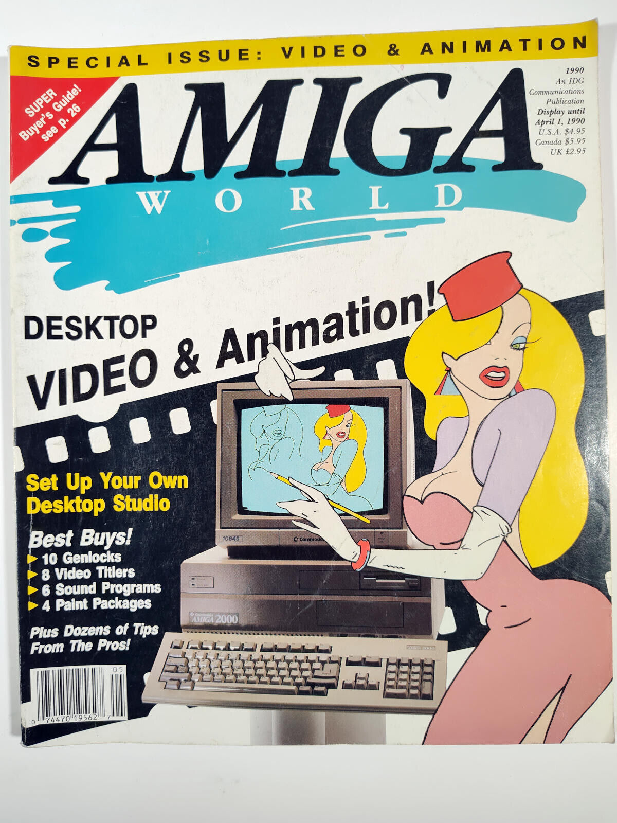 Amiga World Magazine Special Animation Issue 1990 - Very Rare - Good
