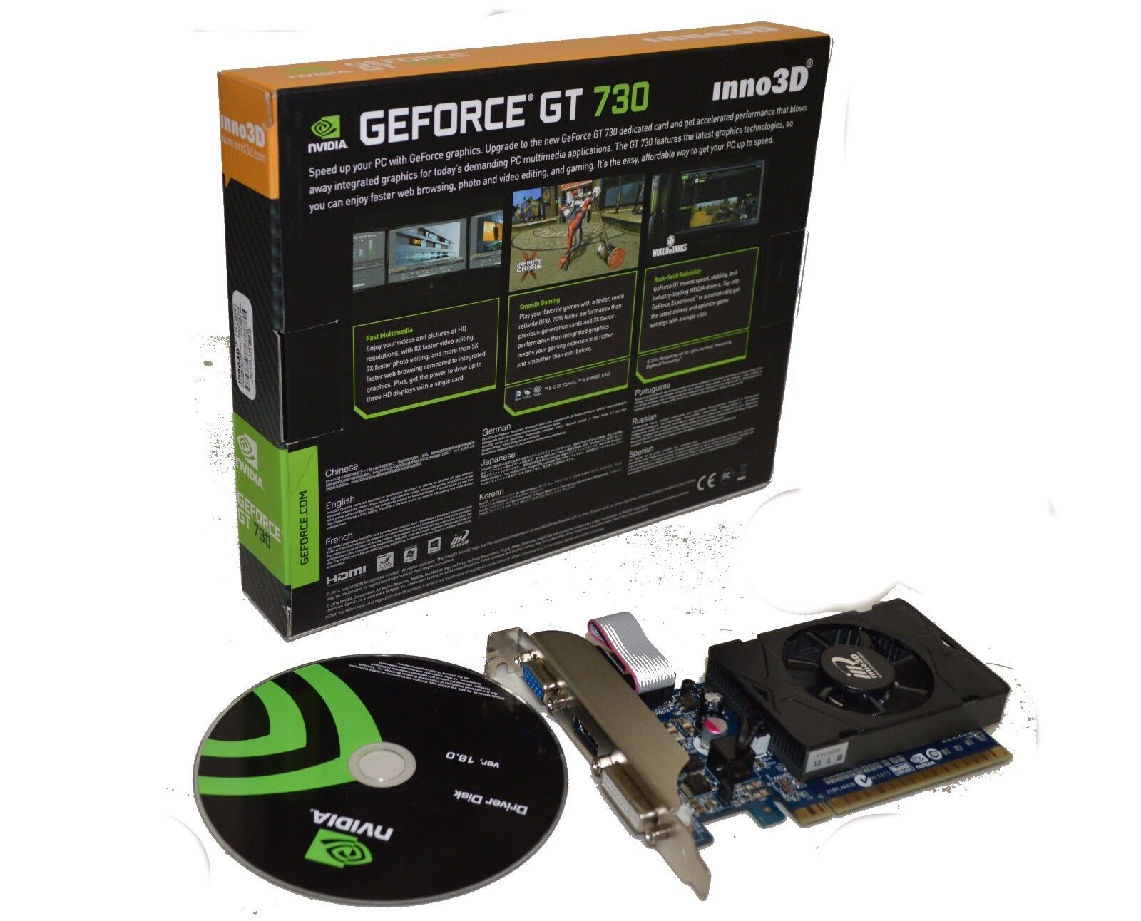 NVIDIA Geforce GT 7 2GB DDR3 PCI Express Video Graphics Card HMDI DVI VGA 2 gb 