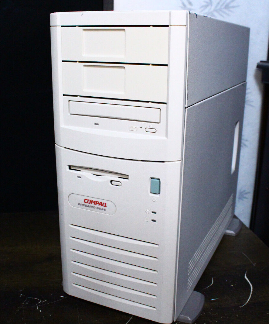 Compaq Presario 9546 Desktop Computer Windows 95 Pentium Retrogaming WORKING