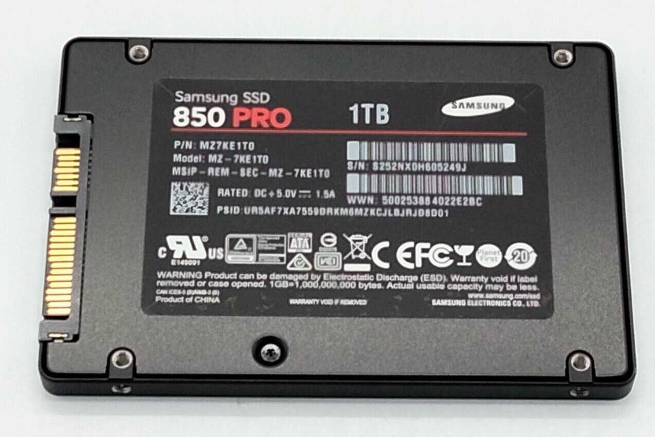 Samsung 850 Pro 1TB SSD  MZ-7KE1T0 SATA III 6Gb/s 2.5\