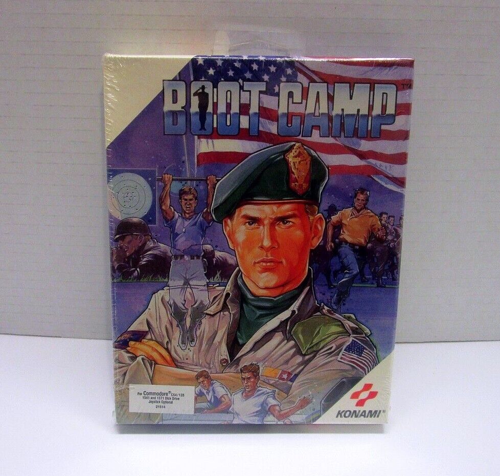 Boot Camp (Disk Version) by Konami for Commodore 64/128 - NEW Sealed