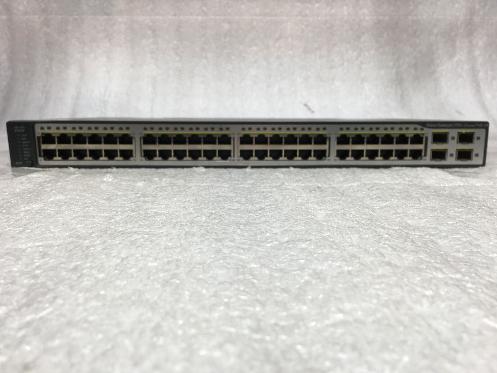 Cisco Catalyst WS-C3750V2-48PS-S 48 port Managed Ethernet Switch w/ PoE+ 4x SFP