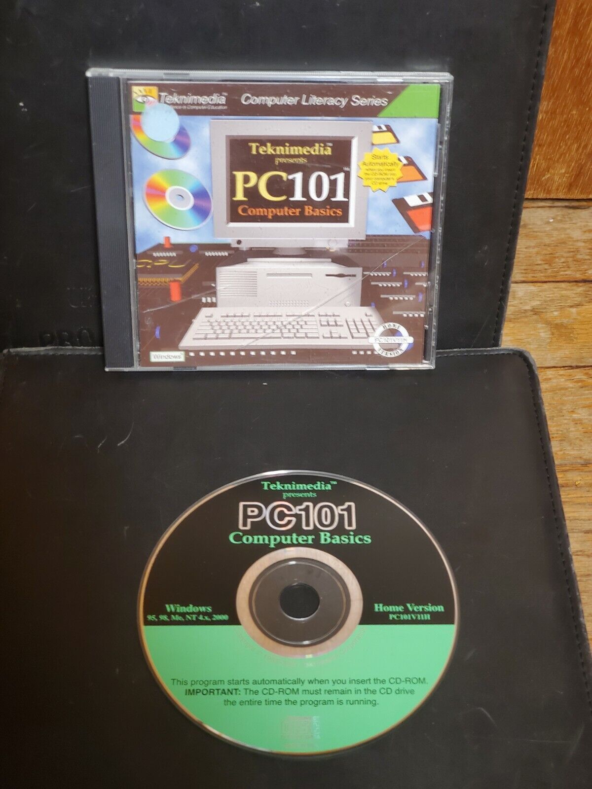 Teknimedia Computer Basics CD-Rom Literacy Series PC101 Windows 200 98 95 VTG