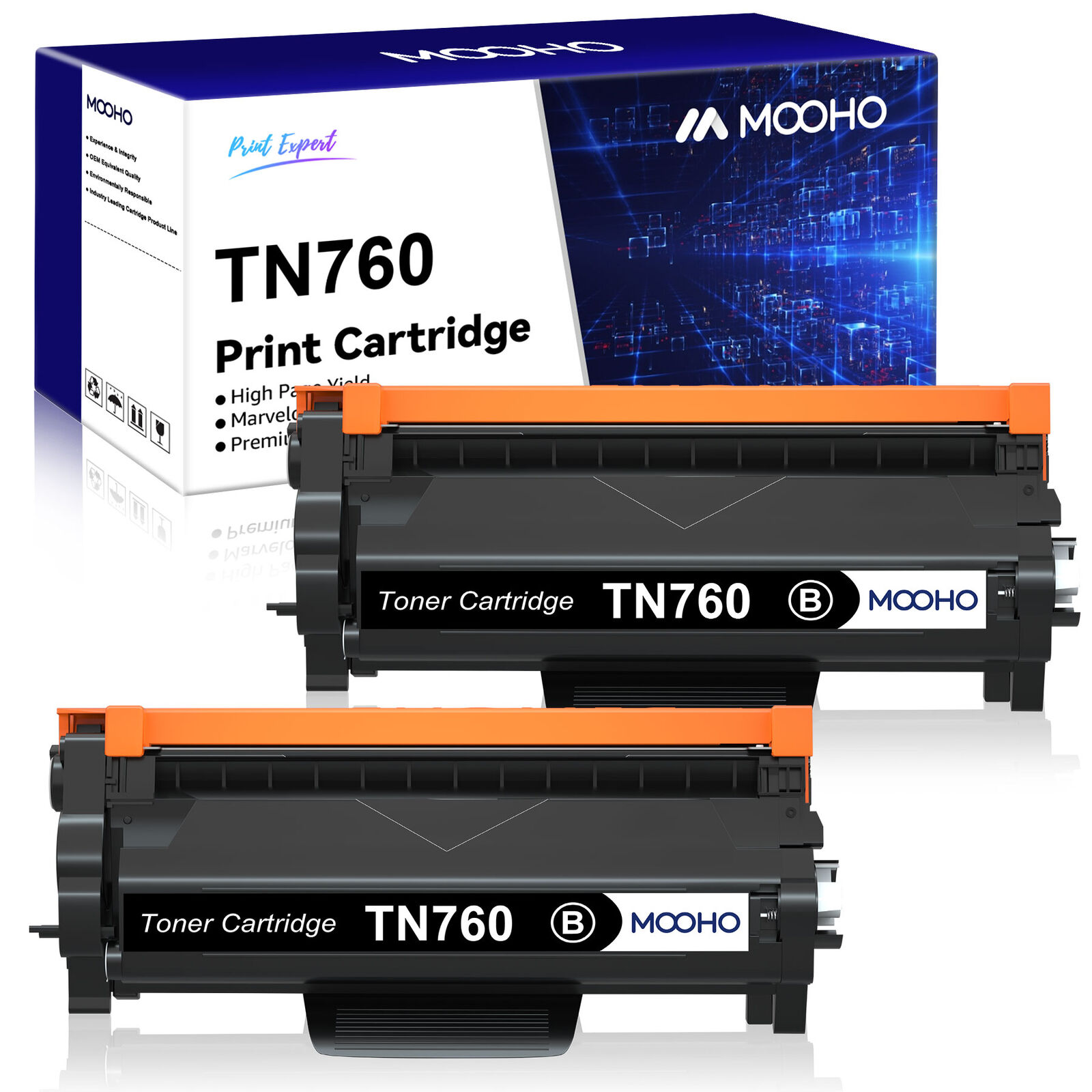 6Pack TN760 Toner For Brother TN730 MFC-L2710DW L2730DW DCP-L2550DW HL-L2350DW