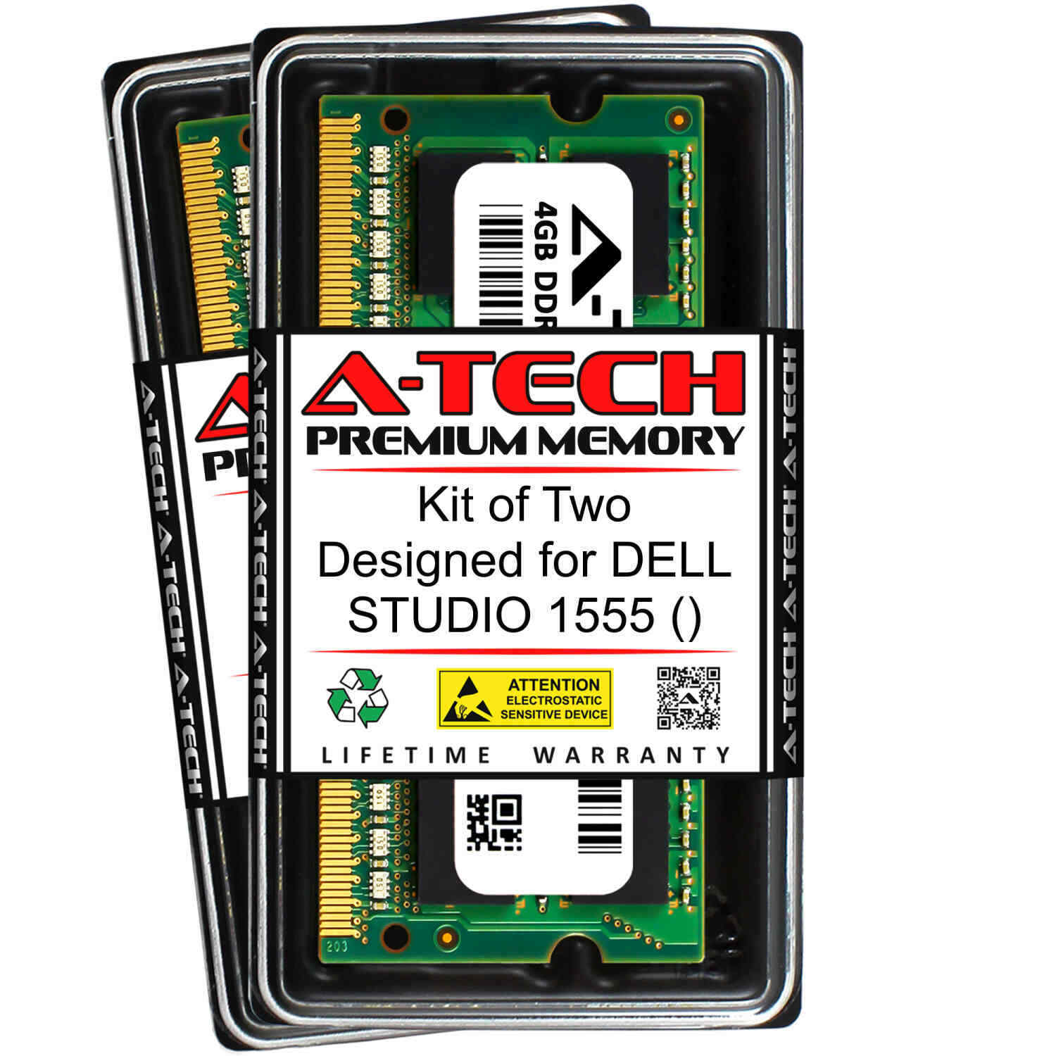 8GB 2x 4GB PC3L-12800 Dell Studio 1555 DDR3 Memory RAM