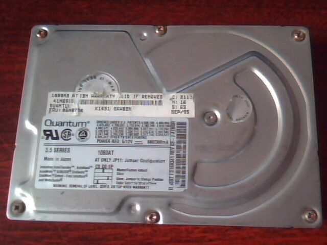 Hard Disk Drive IDE Quantum Fireball 1080AT 06H8726 FB10A011 FB10A341 03-J