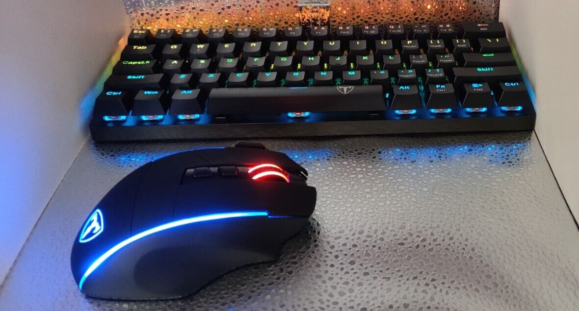 Victsing Wireless Keyboard Mechanical Gaming Type-C/Bluetooth and wireless Mouse