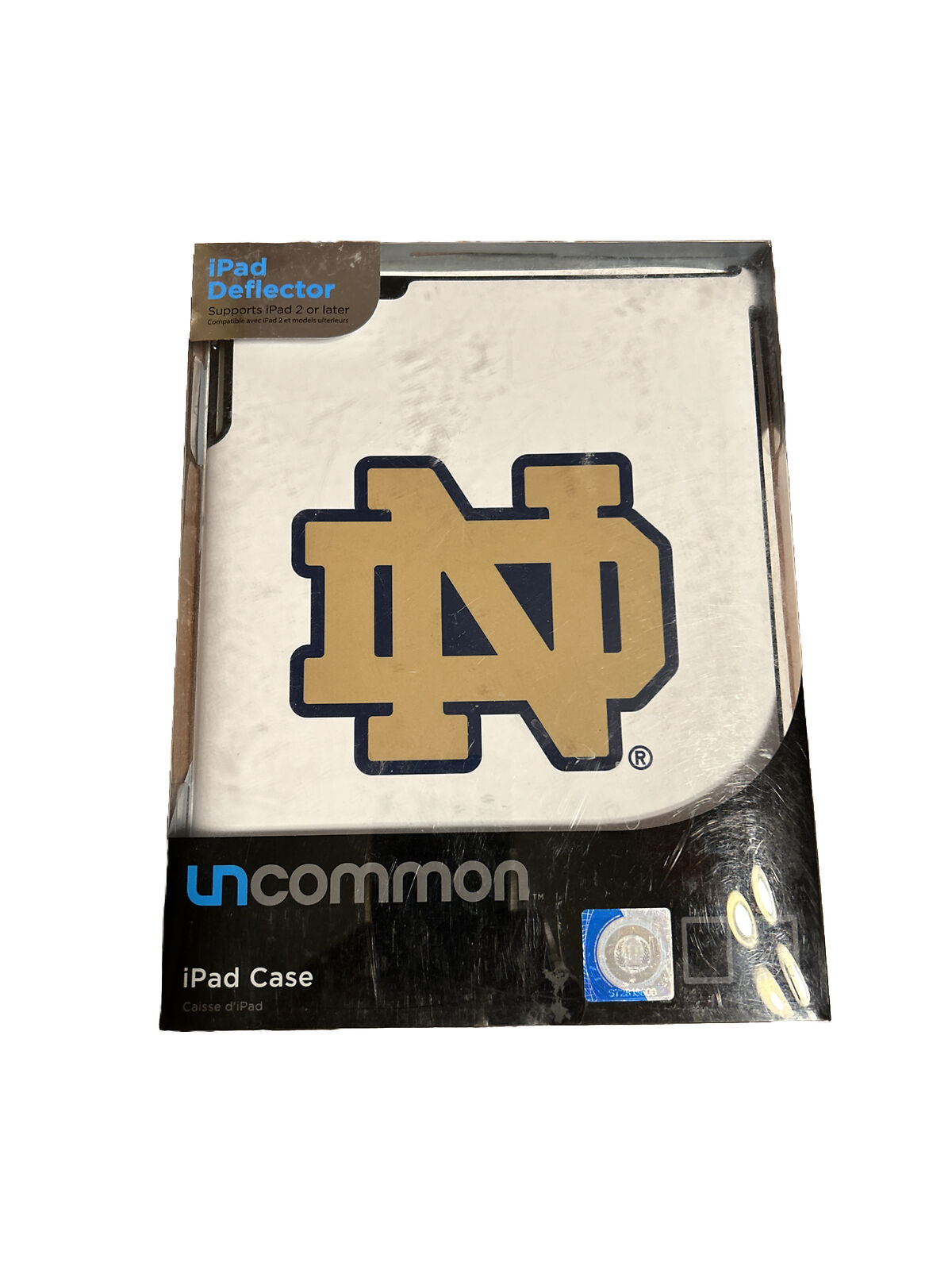 Notre Dame Computer Deflector Case ~ iPad 2 or Later ~ MSRP $59 ~ NIP