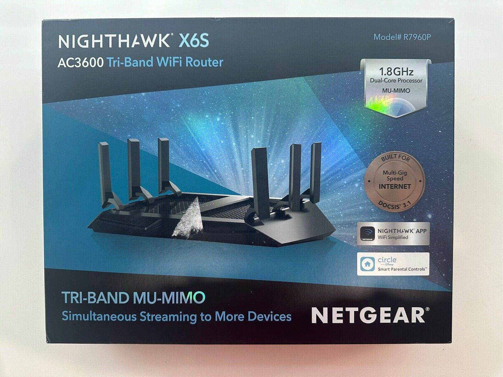 NETGEAR R7960P-100NAS Nighthawk X6 AC3000 Dual Band Smart WiFi Router