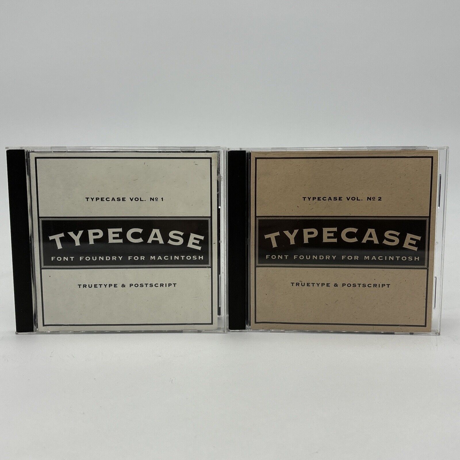 Typecase Vol 1 & 2 Font Foundry Vintage Macintosh Software Truetype Postscript