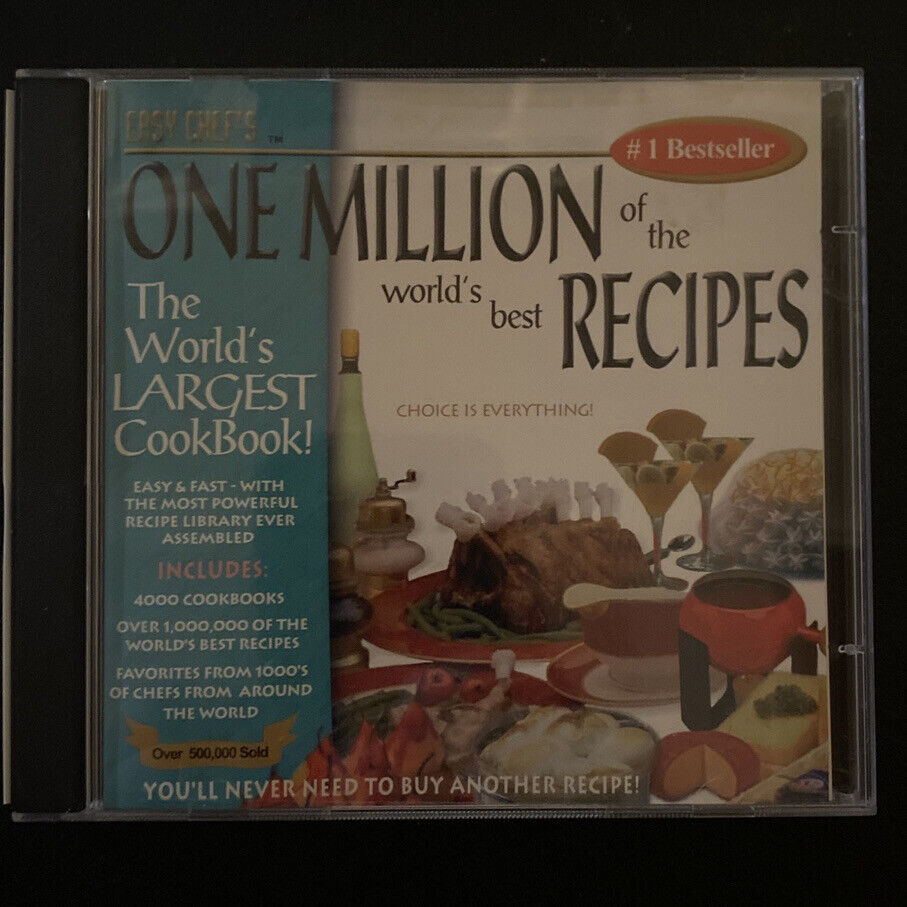 Easy Chef's One Million of the World's Best Recipes Windows Cookbook Culinary