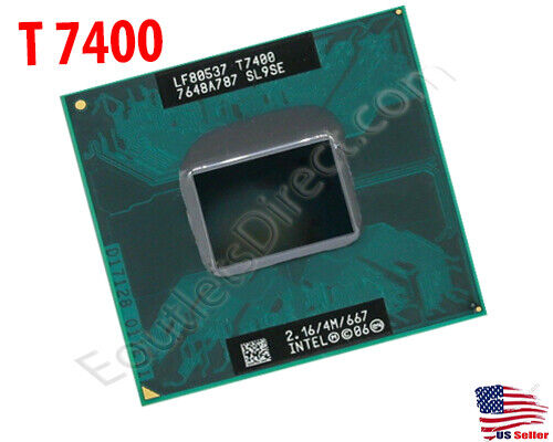 Intel Core 2 Duo T7400 2.16GHz/4MB/667MHz Processor Laptop Mobile CPU Socket M
