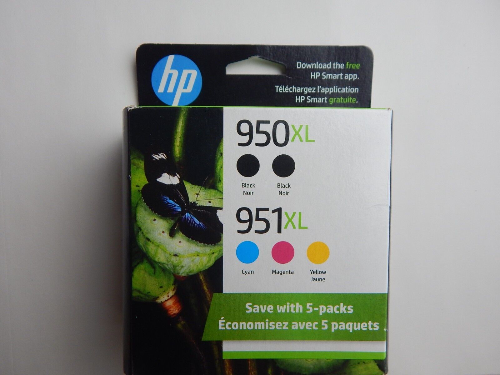 5-PACK HP GENUINE 950XL Black & 951XL Color Ink OFFICEJET PRO 8630 SEALED 25