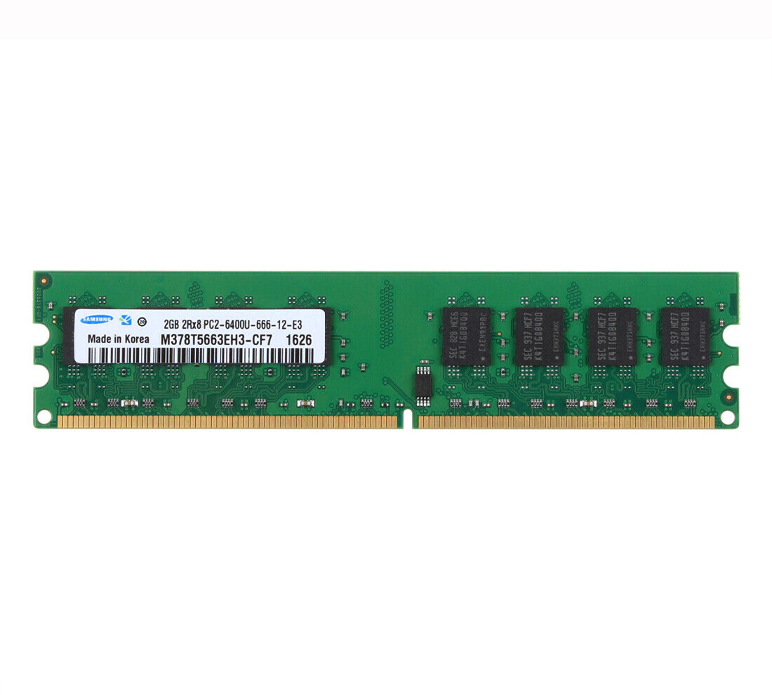 Lot Samsung 2GB 2RX8 DDR2 PC2-6400S 800Mhz UDIMM Memory Desktop RAM 2 G 4 G 8G #