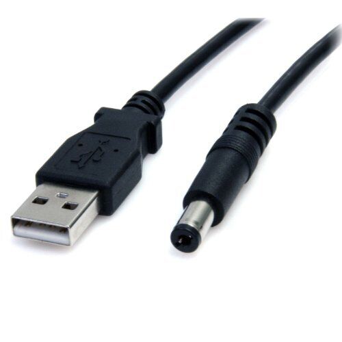 2m USB to Type M Barrel Cable - USB to 5.5mm 5V DC Cable - USB to Barrel Jack...