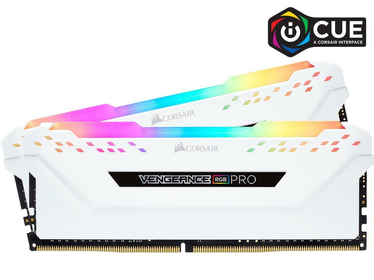 CORSAIR Vengeance RGB Pro 16GB (2 x 8GB) 288-Pin PC RAM DDR4 3600 (PC4 28800) In