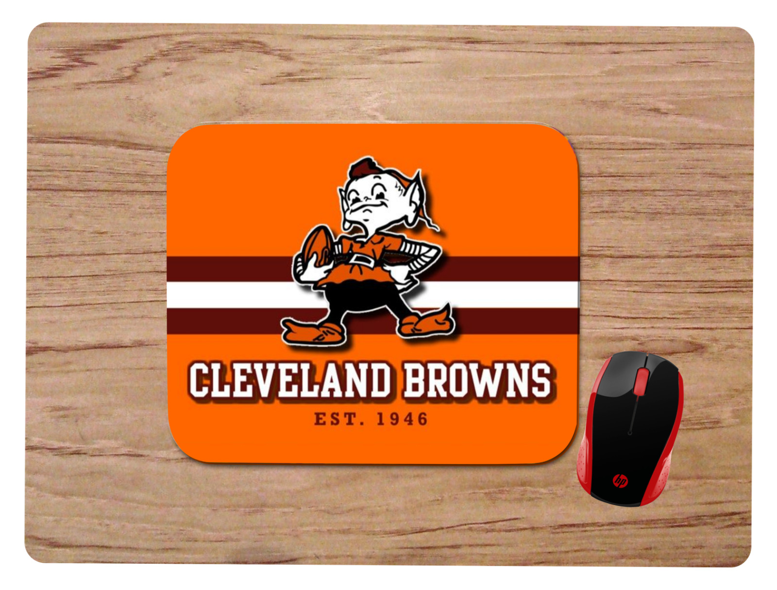CLEVELAND BROWNS ELF OLD SCHOOL DESIGN MOUSEPAD MOUSE PAD HOME OFFICE GIFT NFL