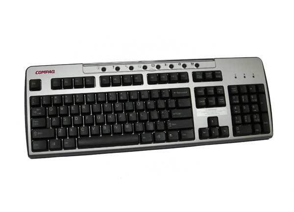 *Lot of 12* Compaq PS2 Black/Silver Dual Tone Color Keyboard KB-0133 265987-009