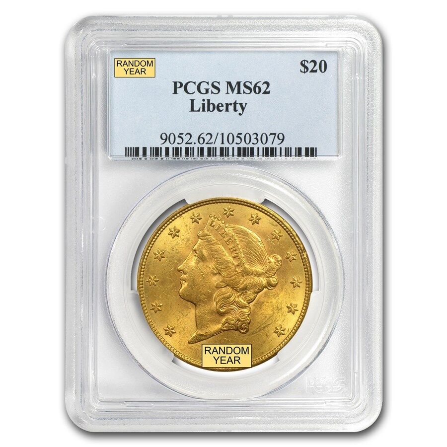 $20 Liberty Gold Double Eagle MS-62 PCGS (Random) - SKU #167287