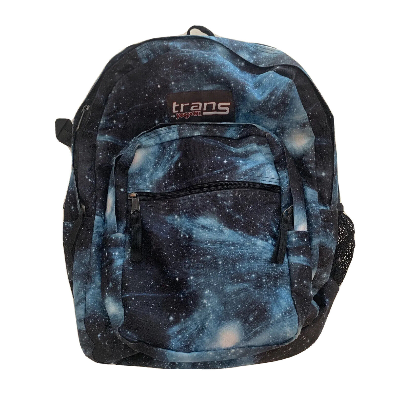 JanSport Trans SuperMax Backpack Laptop Sleeve Cosmos Galaxy Space Blue School