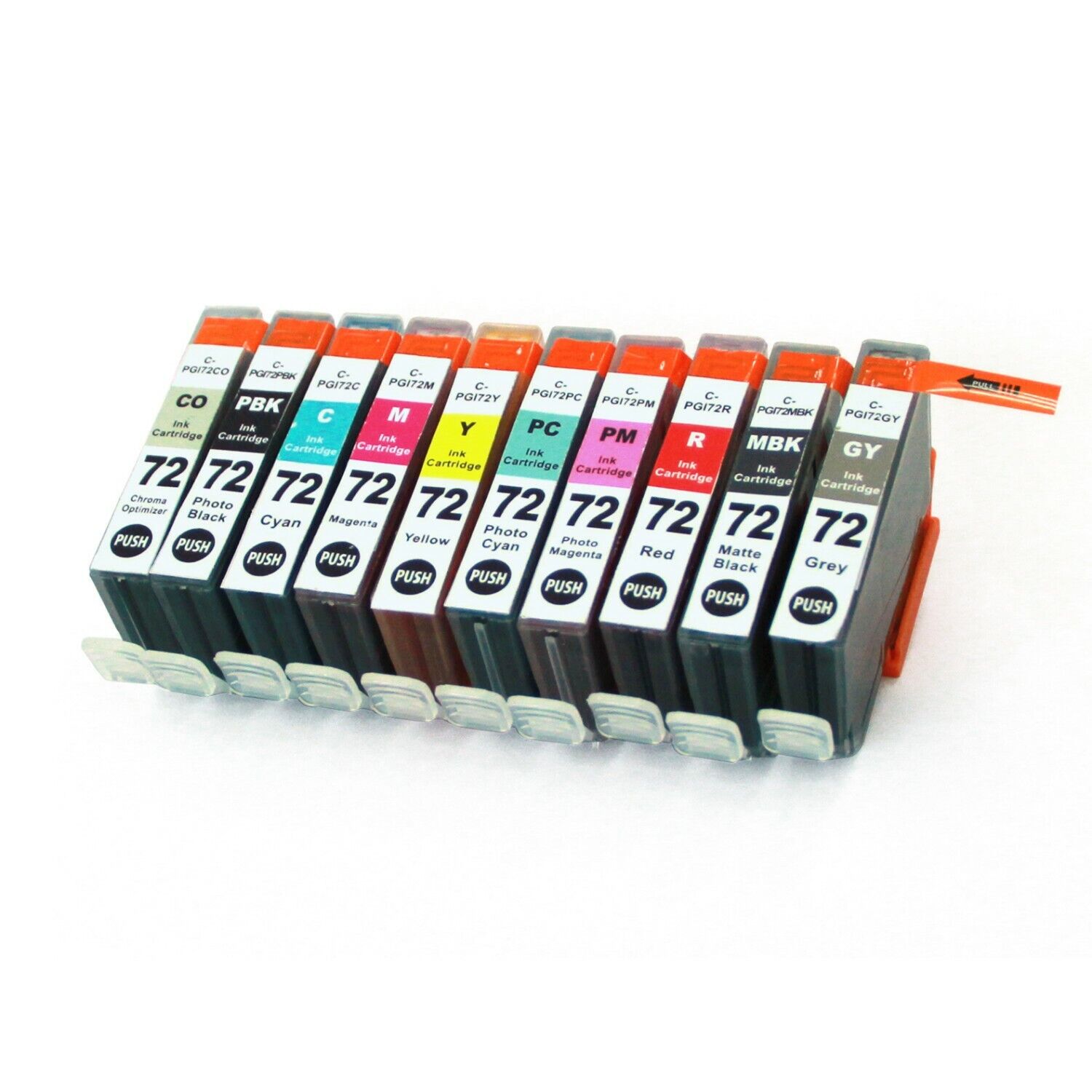 Ink Cartridge use for with PGI-72 Canon Pixma Pro-10 (BK  C M Y PC PM GY CO R)