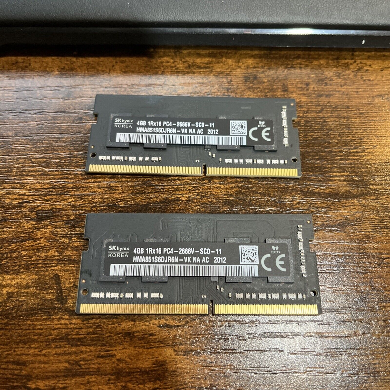 SK Hynix RAM 8gb (2x4gb) 1Rx16 PC4-2666V-SCO-11 for APPLE IMAC Or Laptop NEW