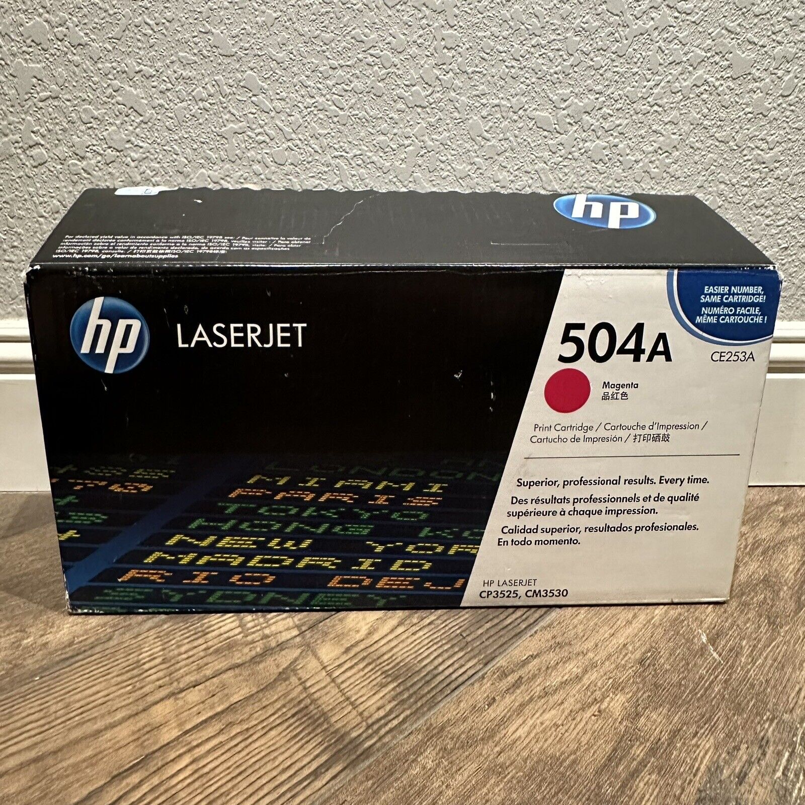 Genuine HP 504A LaserJet Toner Cartridge - Magenta (CE253A) NEW Open Box