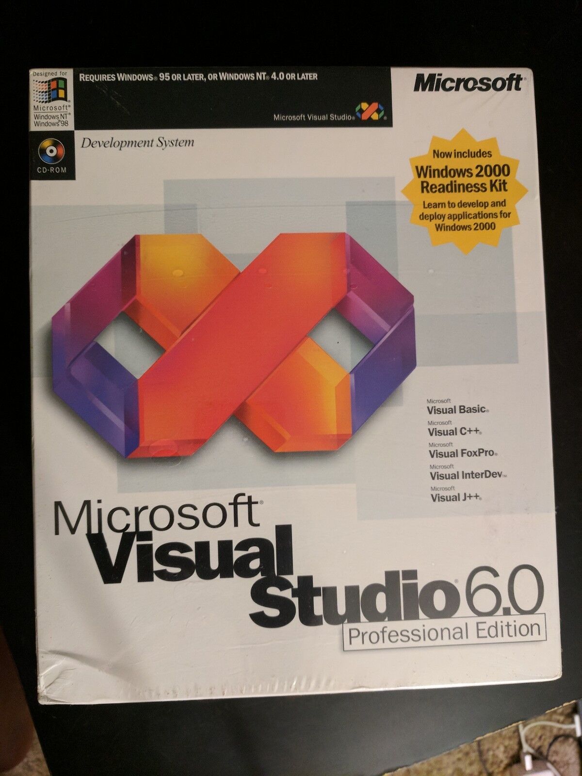 New Microsoft Visual Basic Studio 6.0 6 Professional PRO FoxPro C++ 659-00390