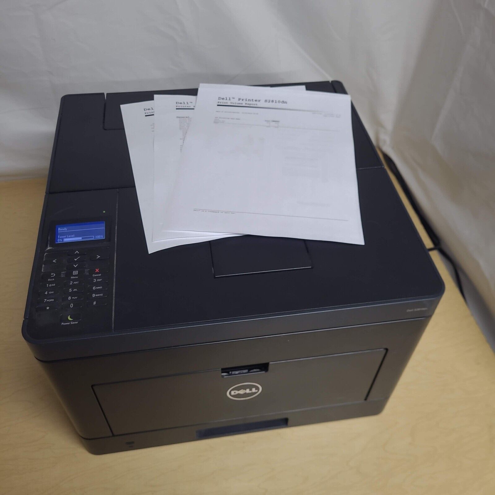 Dell S2810DN Monochrome Laser Printer 6.5K Page Count W/ Toner Two Sided Network