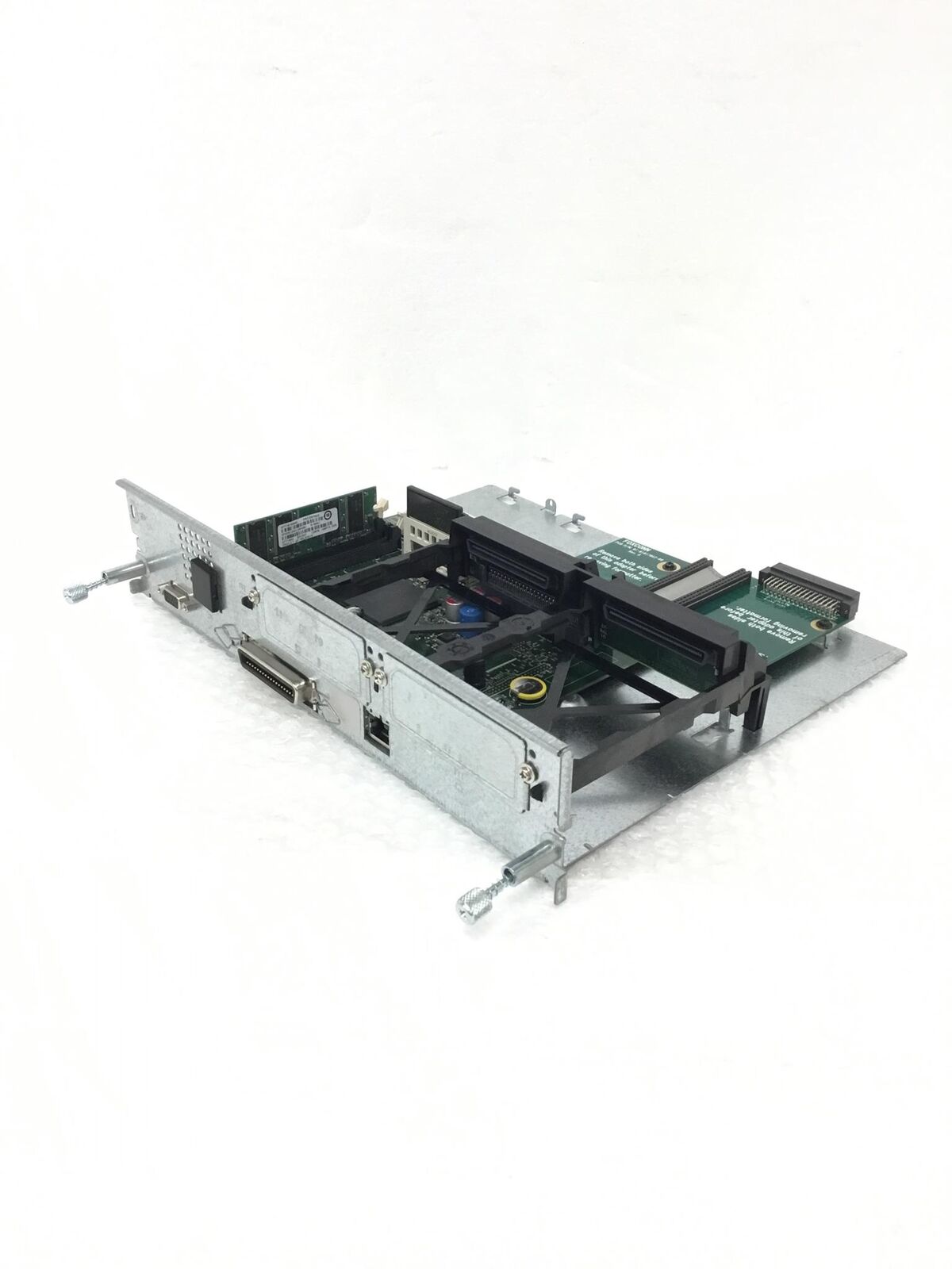 HP LaserJet 9050 Printer Formatter Board Q6477-60002 w/Q7725 Card 32MB/128MB RAM