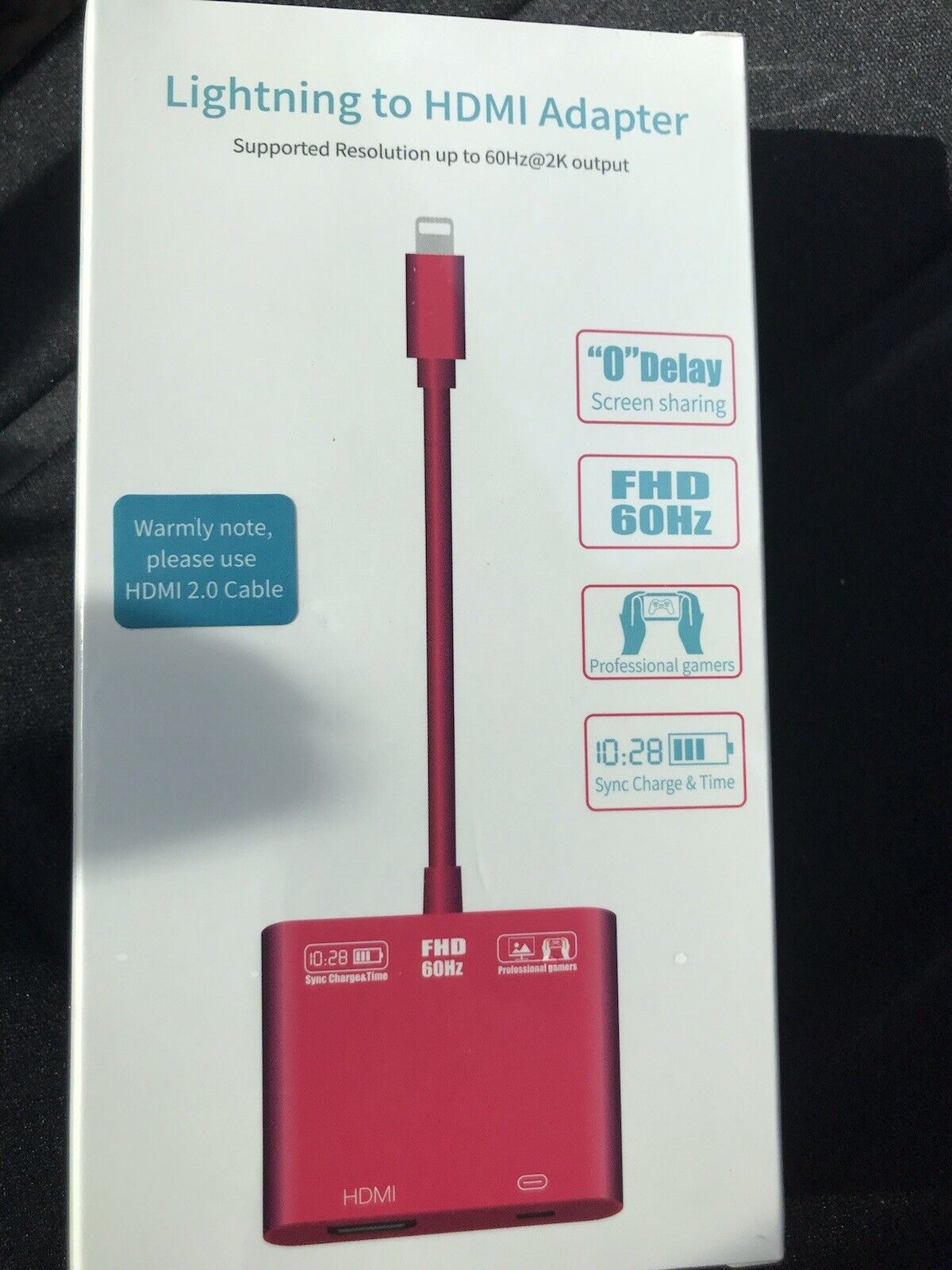 New  Sealed Lightning HDMI Adapter For Apple iPod iPhone  iPad