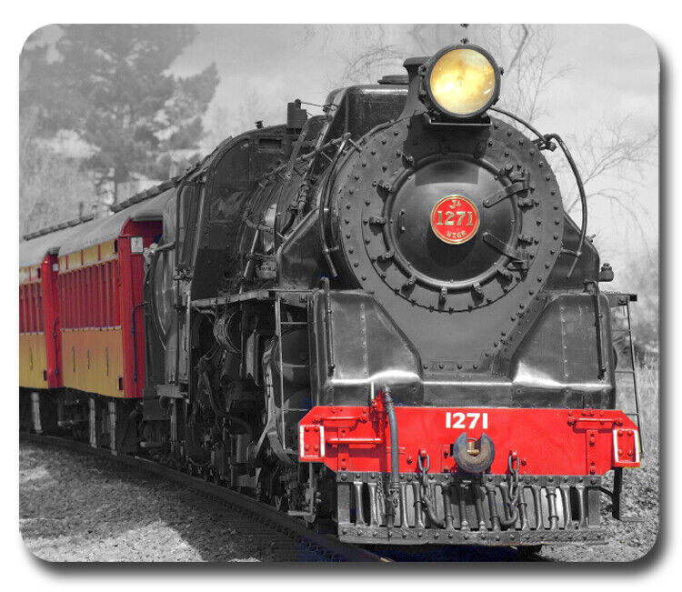 Steam Engine Locomotive Train ~ Mouse Pad / Mousepad ~  Railway Collector Gift