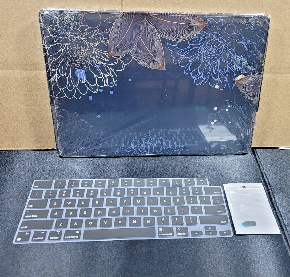 NEW Flower Case For MacBook-Pro 14-Inch 2021, 2022, 2023 , Hard Plastic Shell