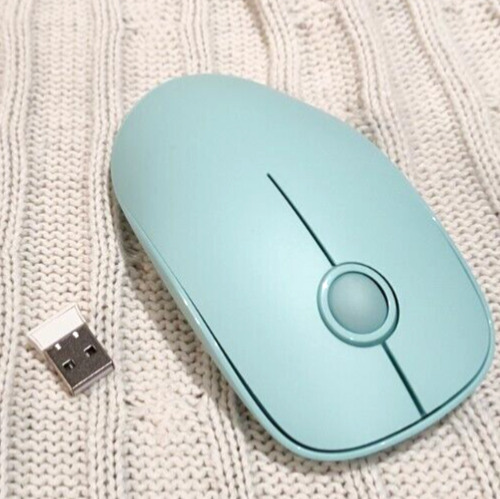 Aqua Wireless Mouse w/ USB Receiver Model V8