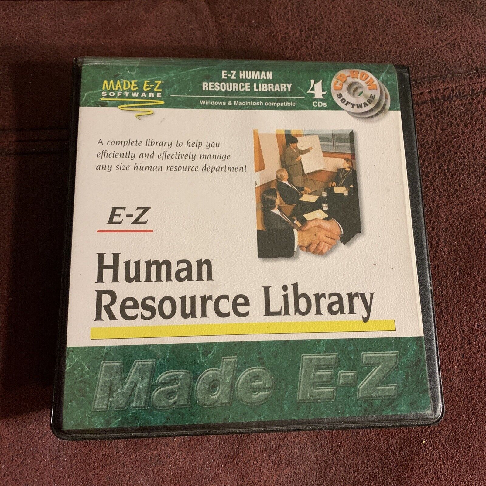 Vtg E-Z Human Resource Library 6 PC MAC manage department legal law forms manual