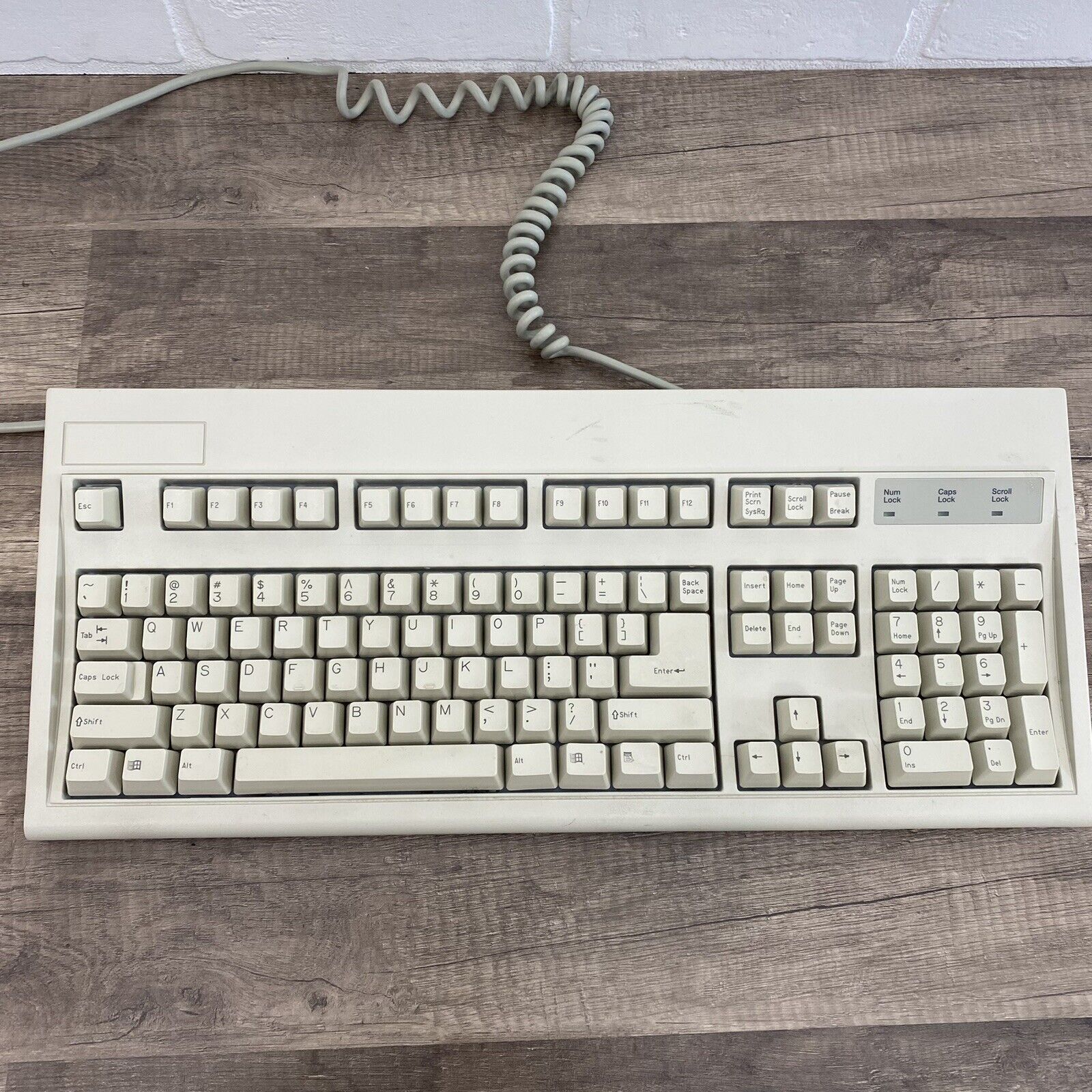 Vintage DTK Computer, PC  Beige Keyboard, E03601QL-C  Untested