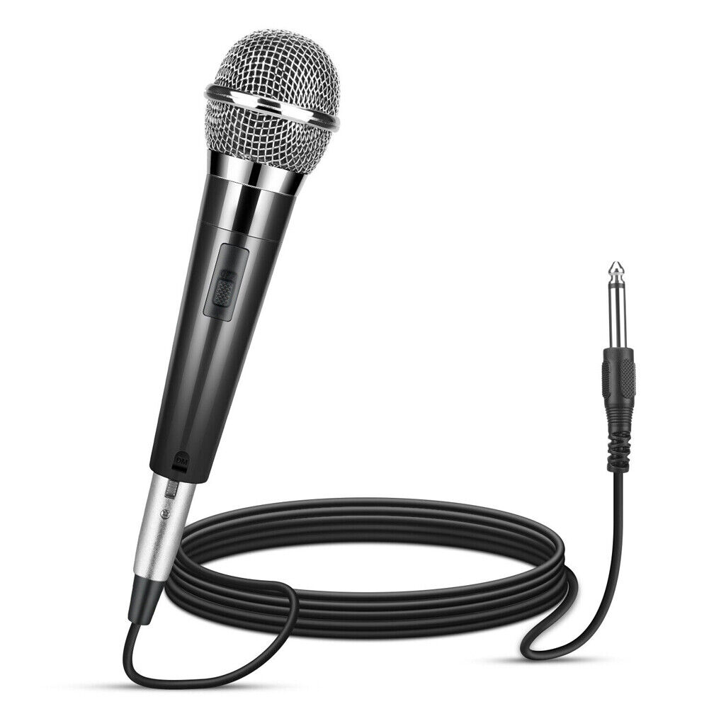 US 1~2 Pack 10Ft Wired Handheld Dynamic Microphone 1/4\