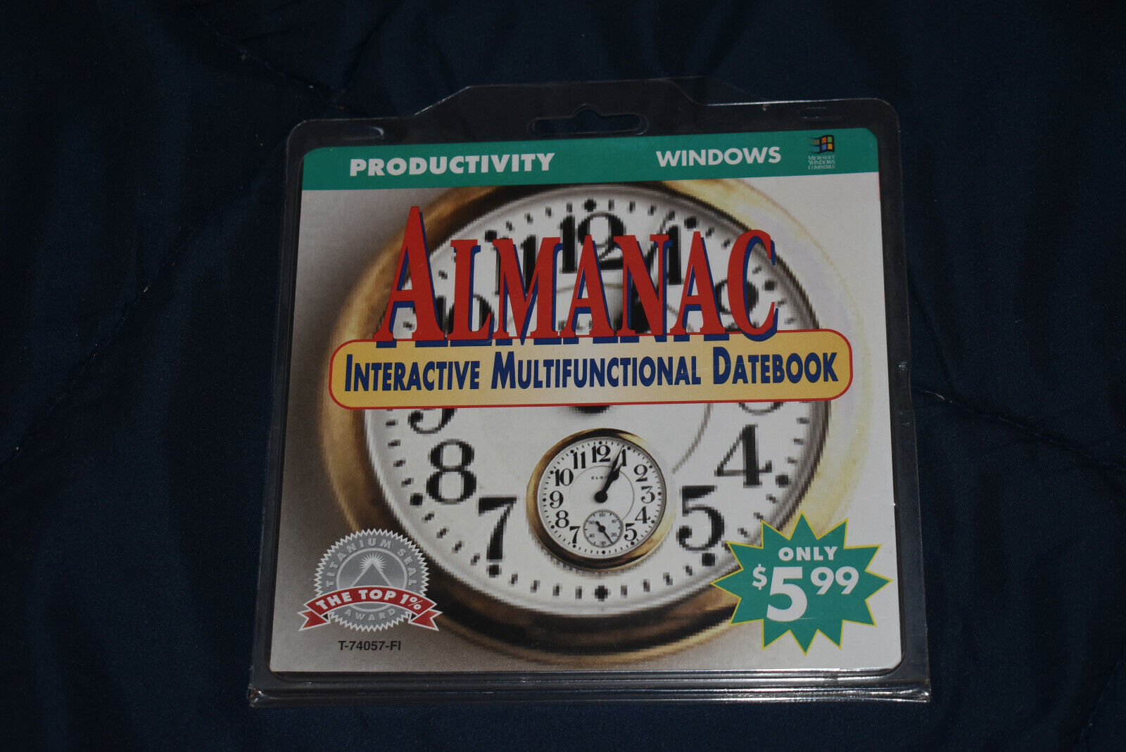 Vintage Shareware Titanium Seal Almanac Multifunctional Datebook Floppy Disc NEW