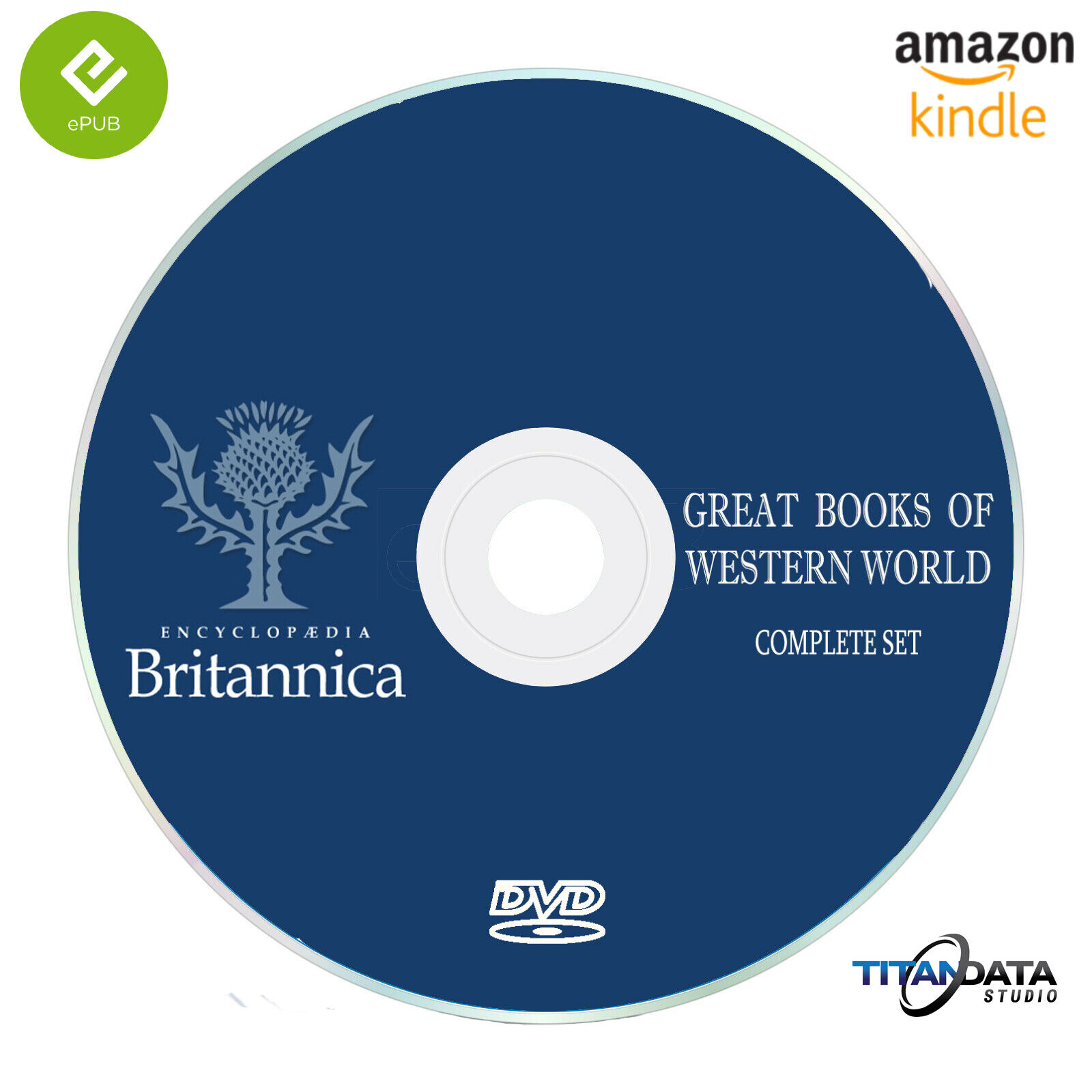 Britannica Great Books of the Western World DVD COMPLETE SET EPUB MOBI(Kindle)