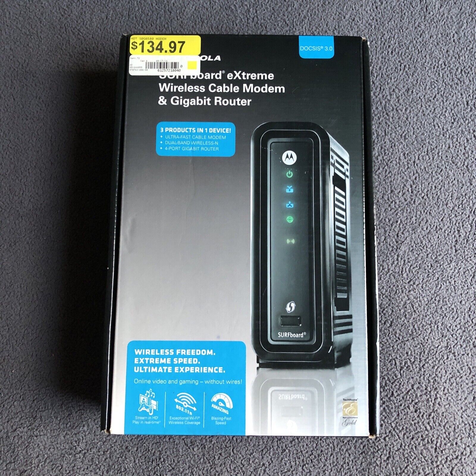 Motorola SBG6580 eXtreme Wireless Cable Modern And Gigabit Router - OPEN BOX