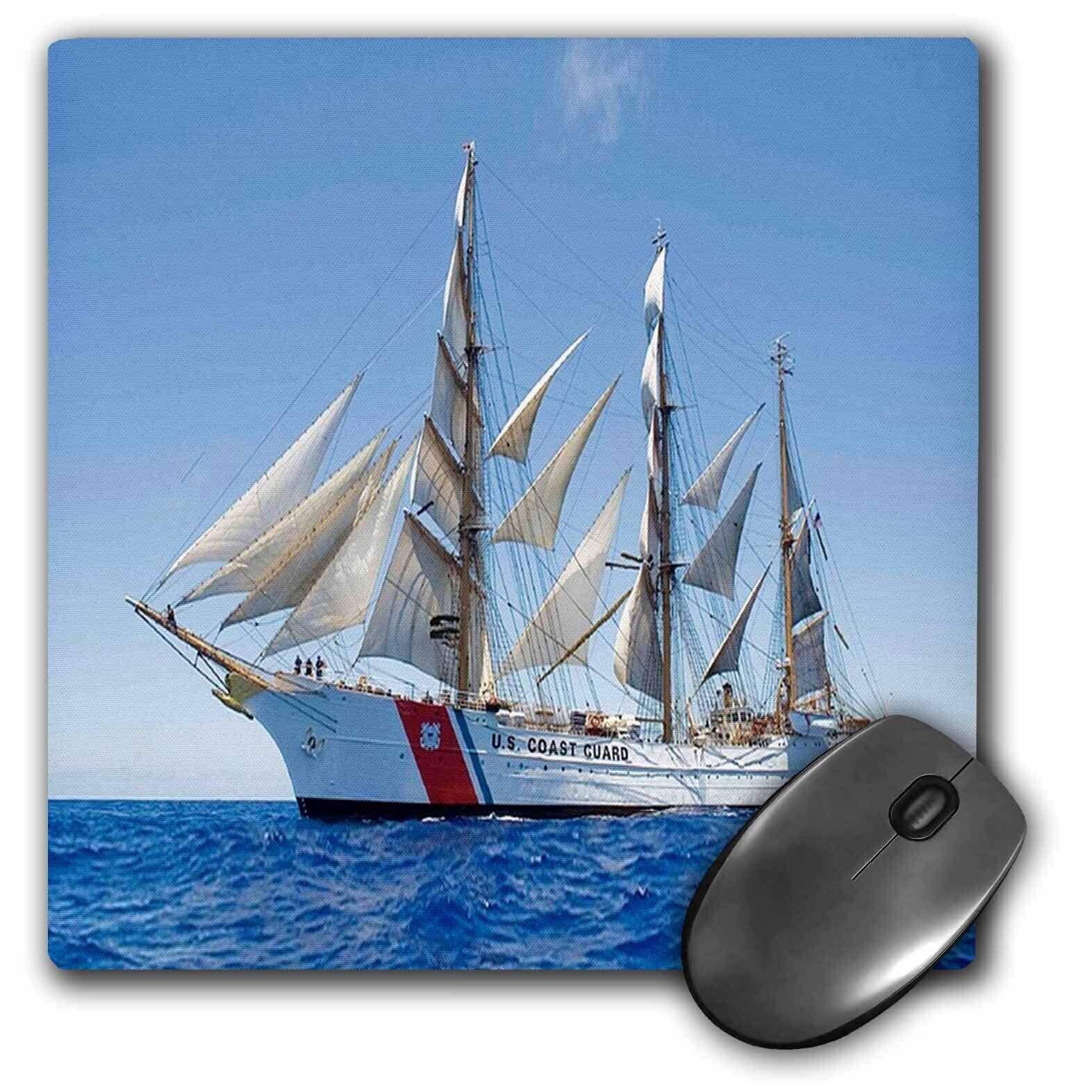 3dRose Print of Coast Guard Boat MousePad