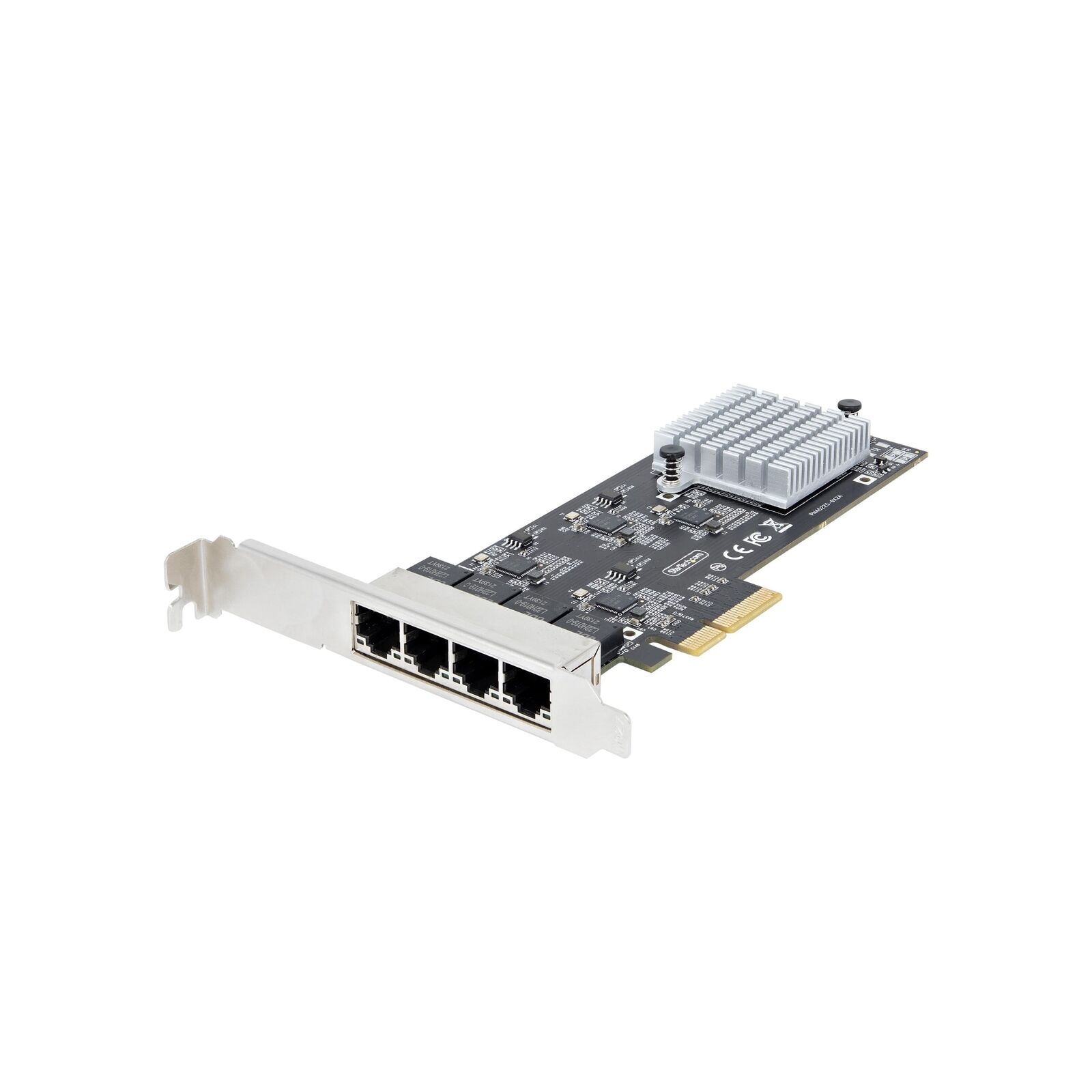 StarTech.com 4-Port 2.5Gbps NBASE-T PCIe Network Card, Intel I225-V, Quad-Por...