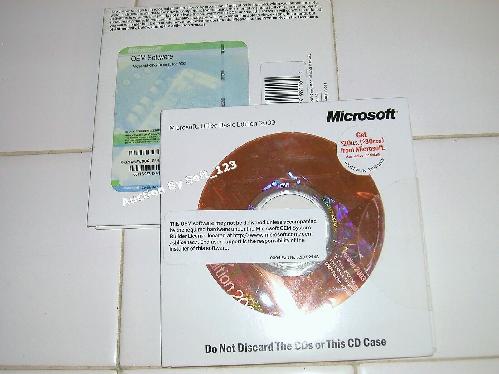 MS Microsoft Office 2003 Basic Edition BE Full English OEM Version =NEW=
