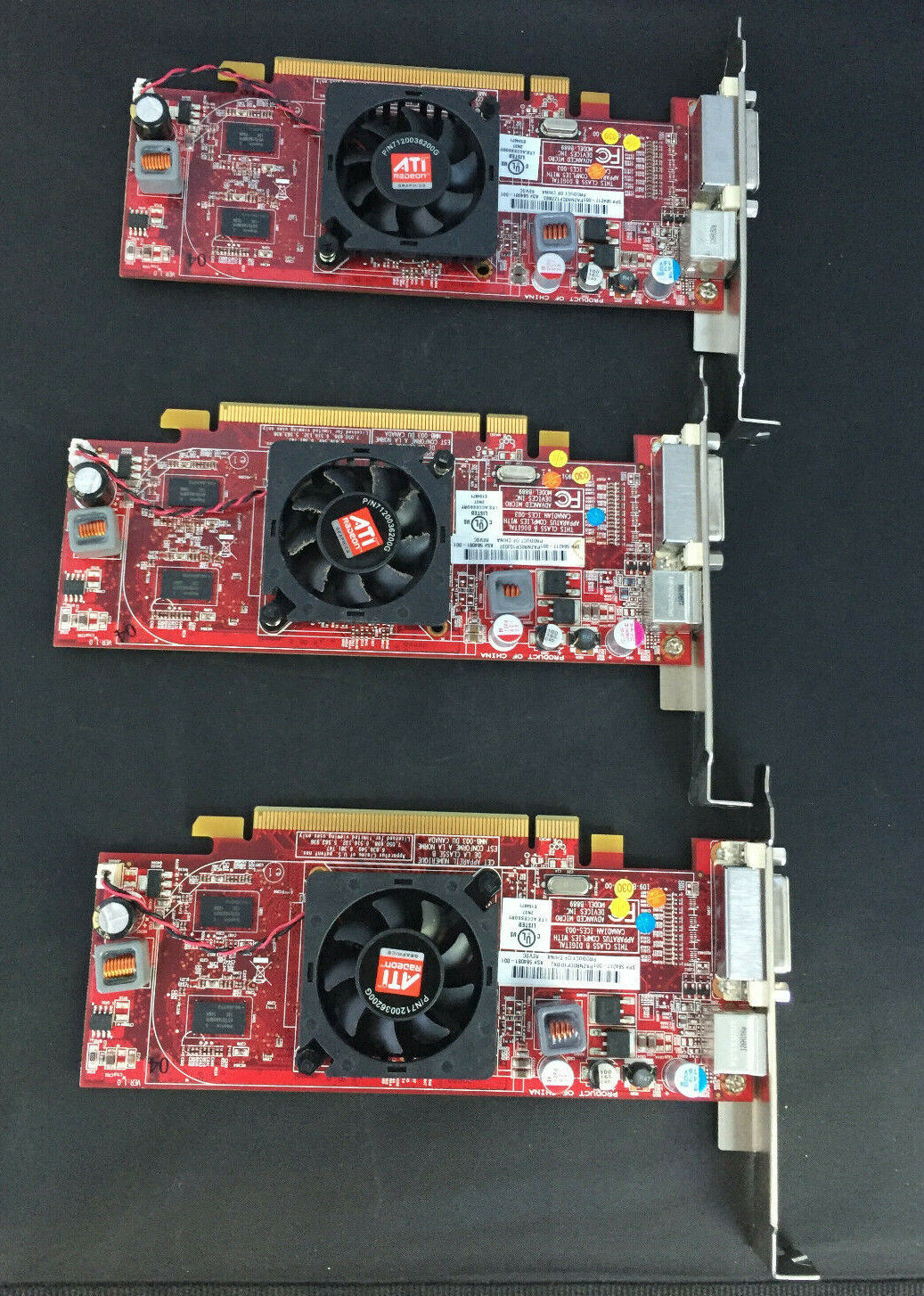 ATI Radeon Graphic PCI-E Card With S-Video; ATI-102-B88901(B) Set of 3 